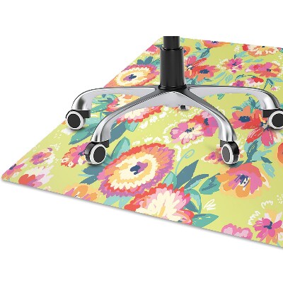 Tapete para cadeira de escritório Jardim de flores