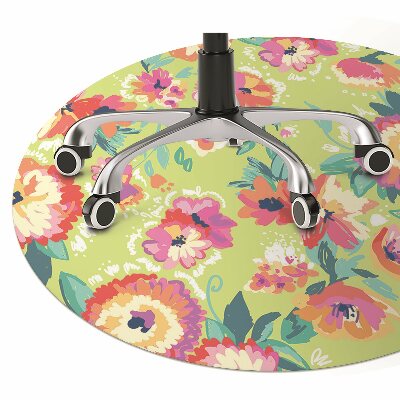 Tapete para cadeira de escritório Jardim de flores