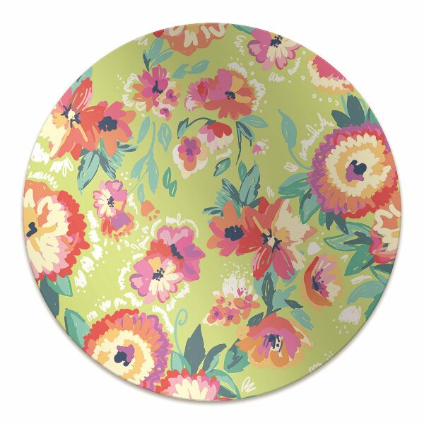 Tapete para cadeira de escritório Jardim de flores
