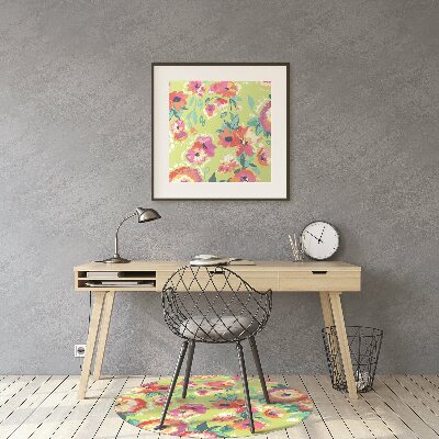 Tapete para cadeira de escritório Jardim de flores