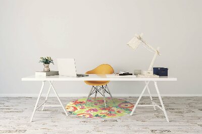 Tapete para cadeira de escritório Jardim de flores