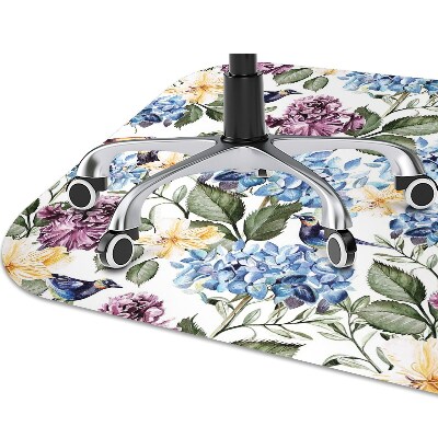 Tapete para escritório Flores retrô