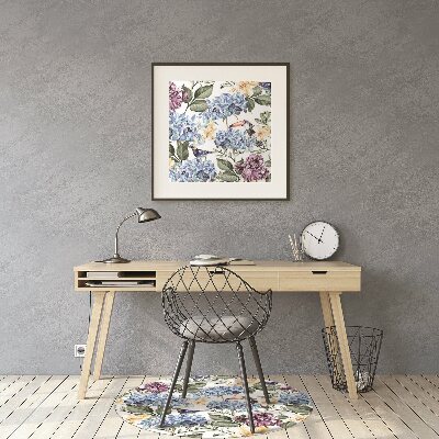 Tapete para escritório Flores retrô