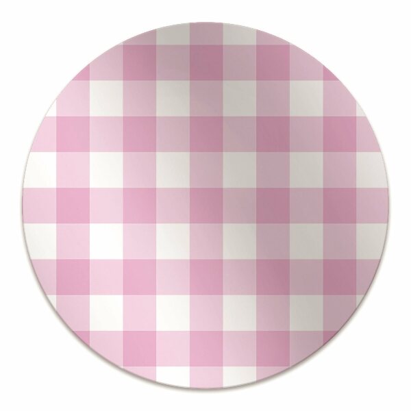 Tapete para cadeira de escritório Xadrez rosa
