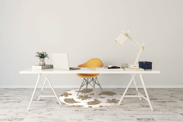 Tapete para escritório Folhas e corujas