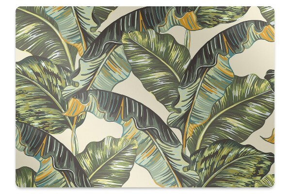 Tapete para escritório Folhas tropicais
