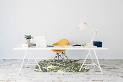 Tapete para escritório Folhas tropicais