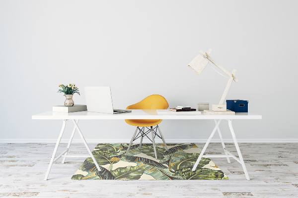 Tapete para escritório Folhas tropicais