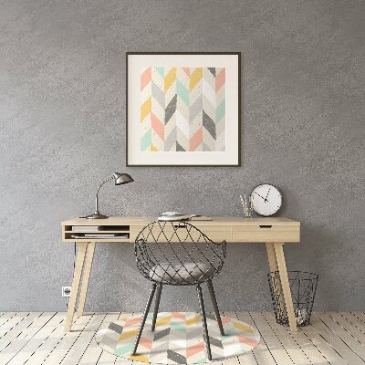 Tapete para cadeira de escritório Pastel espinha de peixe