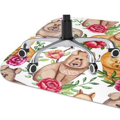 Tapete para cadeira de escritório Cães Chow Chow
