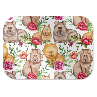Tapete para cadeira de escritório Cães Chow Chow
