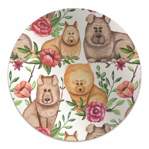 Tapete para cadeira de escritório Cães Chow Chow