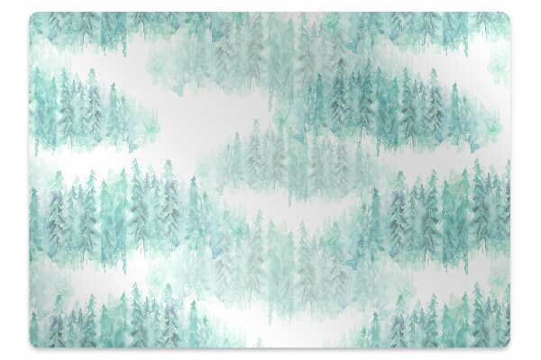 Tapete para cadeira de escritório Floresta Pintada