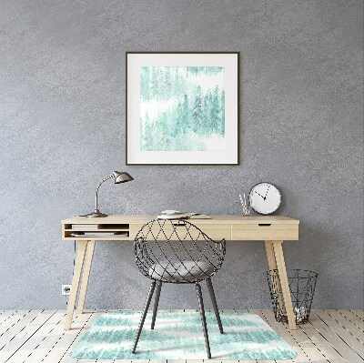 Tapete para cadeira de escritório Floresta Pintada