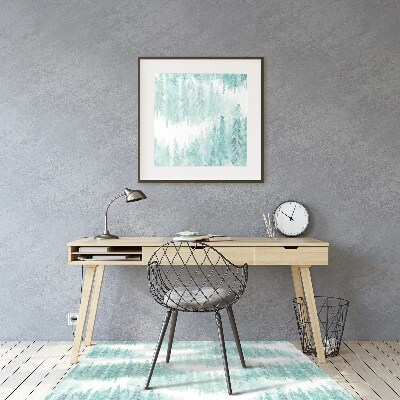 Tapete para cadeira de escritório Floresta Pintada