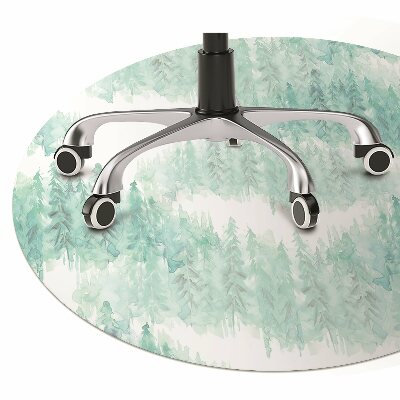 Tapete para cadeira de escritório Floresta Pintada