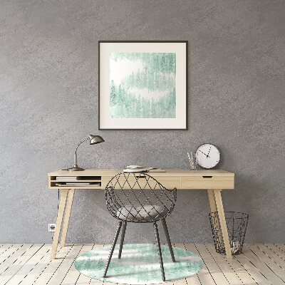 Tapete para cadeira de escritório Floresta Pintada