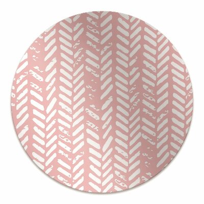 Tapete para cadeira de escritório Espinha de peixe rosa