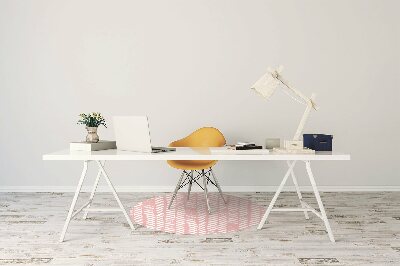 Tapete para cadeira de escritório Espinha de peixe rosa
