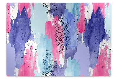 Tapete para cadeira de escritório Abstração em aquarela