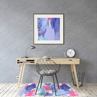 Tapete para cadeira de escritório Abstração em aquarela