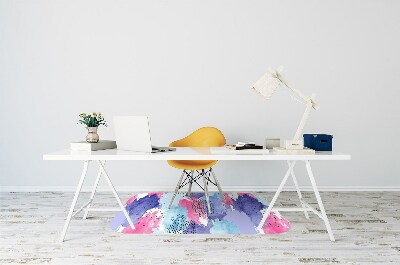 Tapete para cadeira de escritório Abstração em aquarela