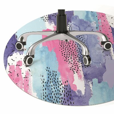 Tapete para cadeira de escritório Abstração em aquarela