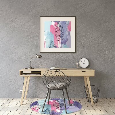 Tapete para cadeira de escritório Abstração em aquarela