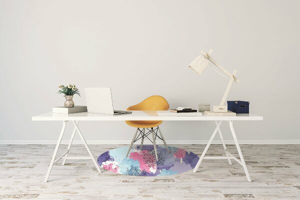 Tapete para cadeira de escritório Abstração em aquarela