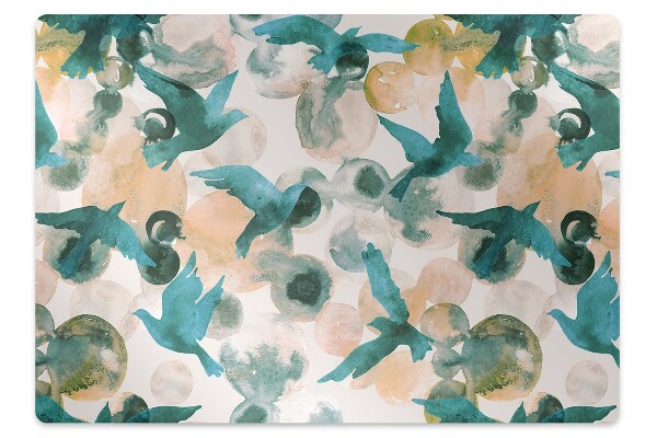 Tapete para escritório Pássaros em aquarela