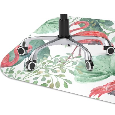 Tapete para cadeira de escritório Flamingos exóticos