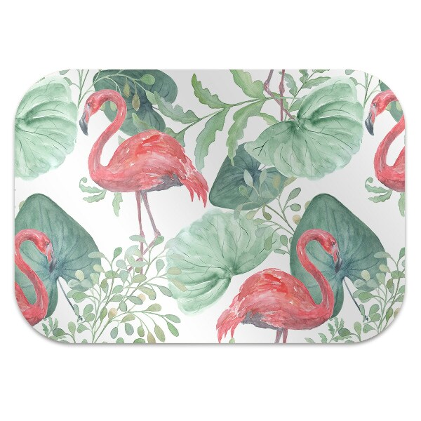 Tapete para cadeira de escritório Flamingos exóticos