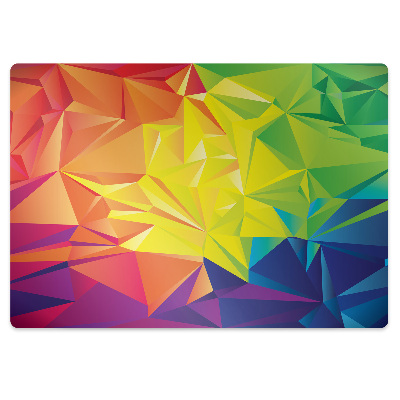 Tapete para cadeira de escritório Cor abstrata