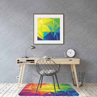 Tapete para cadeira de escritório Cor abstrata