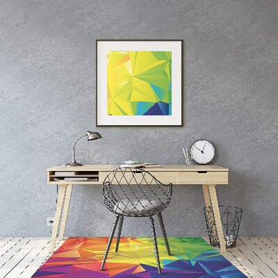 Tapete para cadeira de escritório Cor abstrata