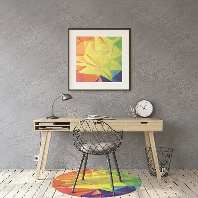 Tapete para cadeira de escritório Cor abstrata