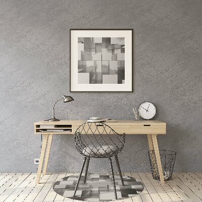 Tapete para cadeira de escritório Azulejos cinzas