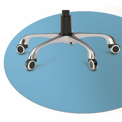 Tapete para cadeira de escritório Cor Azul claro