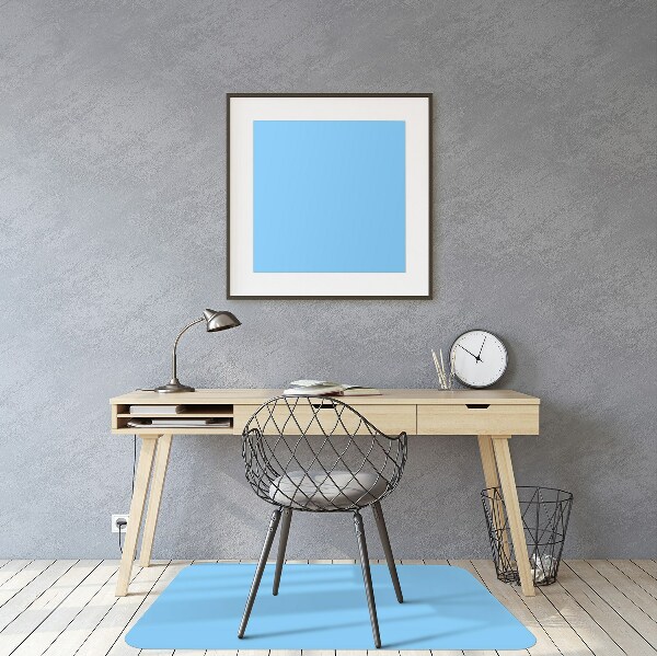 Tapete para cadeira de escritório Cor Azul Pastel