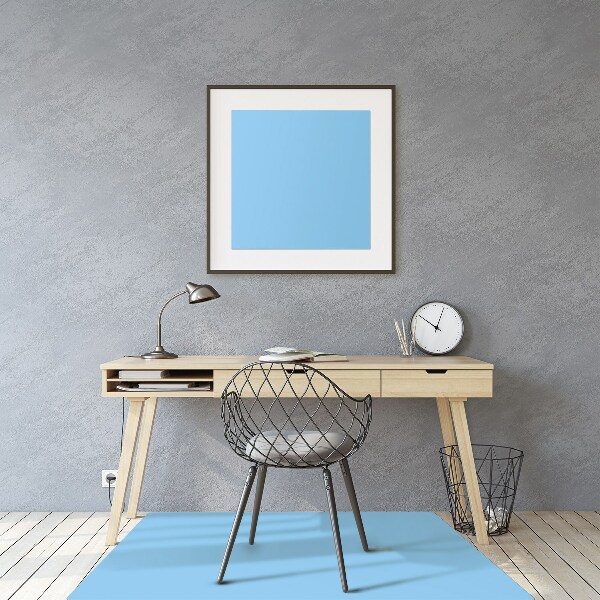 Tapete para cadeira de escritório Cor Azul Pastel