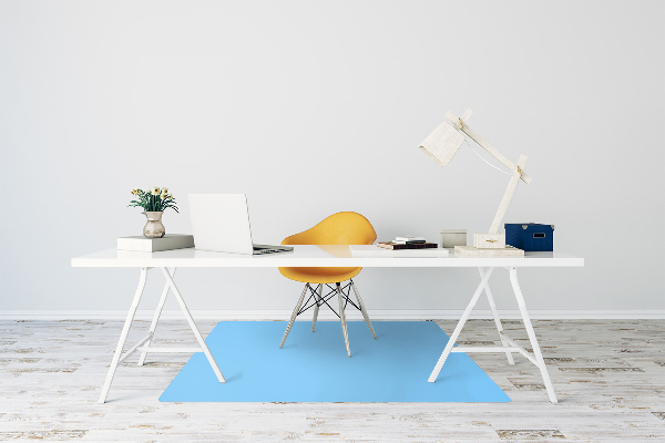 Tapete para cadeira de escritório Cor Azul Pastel