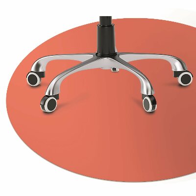 Tapete para cadeira de escritório Cor: Laranja claro
