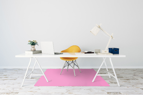Tapete para cadeira de escritório Cor Rosa claro