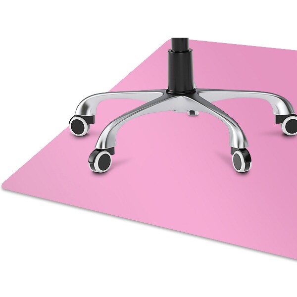Tapete para cadeira de escritório Cor Rosa claro