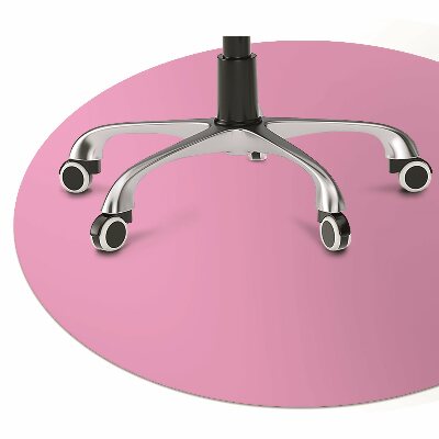 Tapete para cadeira de escritório Cor Rosa claro