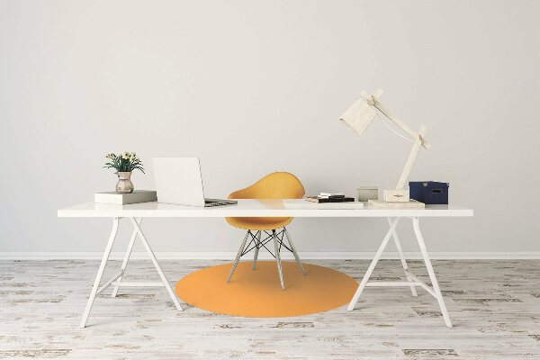 Tapete para escritório Cor: Amarelo escuro