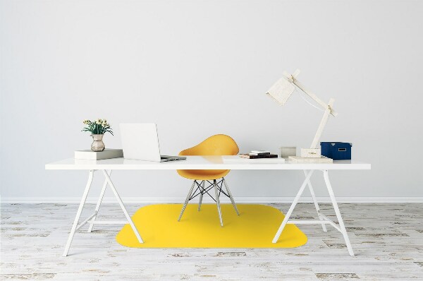 Tapete para escritório Cor: Amarelo claro
