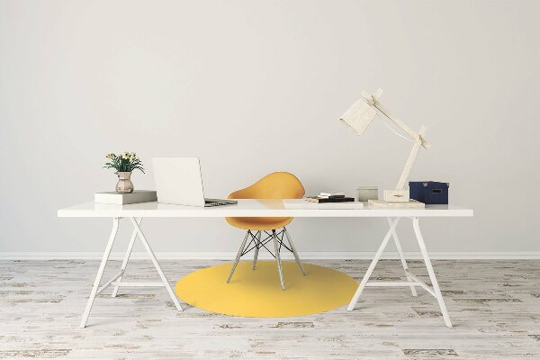 Tapete para escritório Cor: Amarelo claro