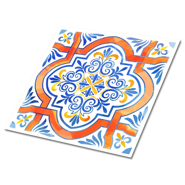 Vinil chão Gráficos estilo azulejos
