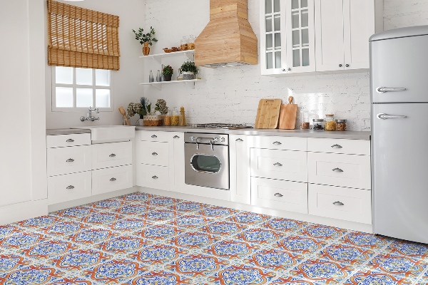Vinil chão Gráficos estilo azulejos